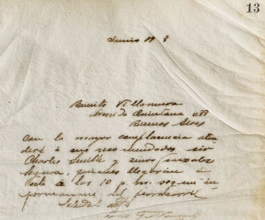 Carta a Benito Villanueva de Luis F Nougués