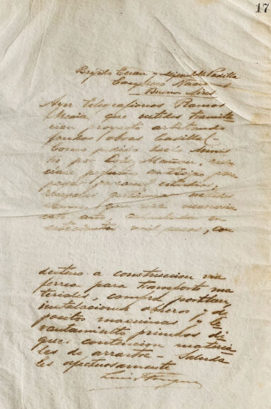 Carta a Brígido Terán y Miguel M. Padilla del Luis F. Nougués
