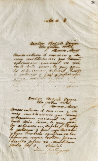 Cartas al Senador Brígido Terán de Luis F. Nougués