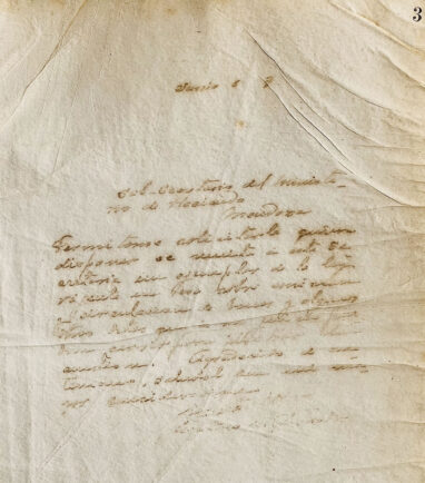 Carta de José Padilla al Ministerio de Hacienda de Mendoza