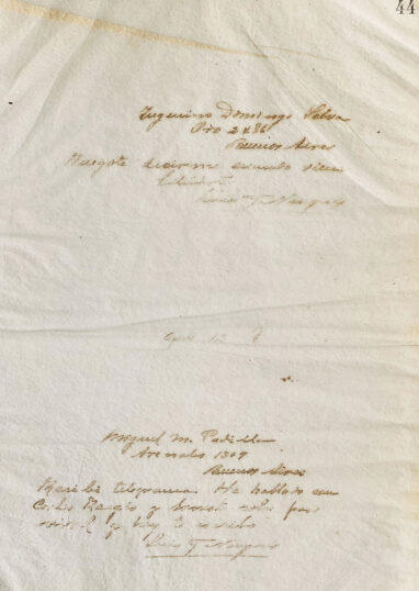 Cartas a Domingo Selva Oro y a Miguel M. Padilla de Luis F. Nougués