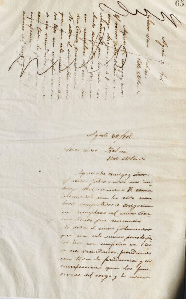 Carta al Sr. José Robin de José Padilla