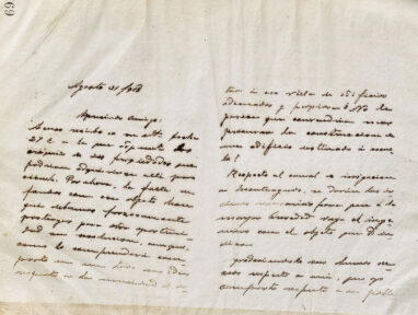 Carta  un apreciado amigo de José Padilla