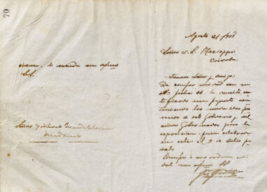 Carta al Sr J.H. Racioppi de José Padilla