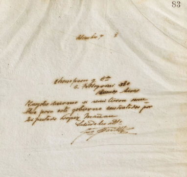 Carta a Thompson y Cía. de José Padilla