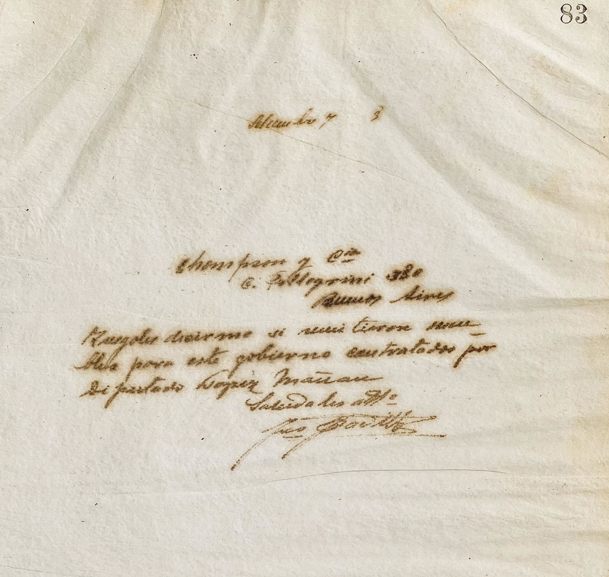 Carta a Thompson y Cía. de José Padilla