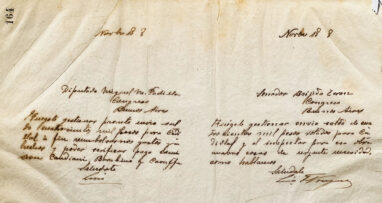 Carta al Diputado Miguel M. Padilla de Luis F. Nougues / Carta al Senador Brígido Terán de Luis F. Nougues