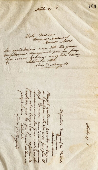 Carta a Lola Mora y Carta al Diputado Miguel M. Padilla de Luis F. Nougués
