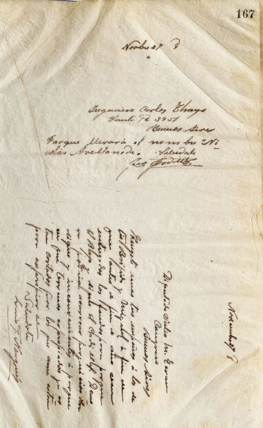 Carta al Ingeniero Carlos Thays de José Padilla / Carta al Diputado Julio M. Terán de Luis F. Nougués