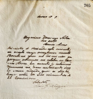 Carta al Ingeniero Domingo Selva de Luis F. Nougués