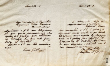 Carta al Ministro de Agricultura Ing. Pedro Escurra de Luis F. Nougués / Carta de José Padilla