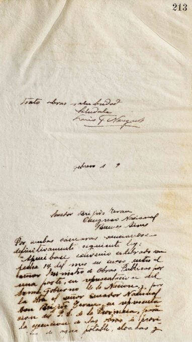 Carta al Senador Brígido Terán, de Luis F. Nougués y carta los Señores B D Arzeno y Cía, de José Padilla.